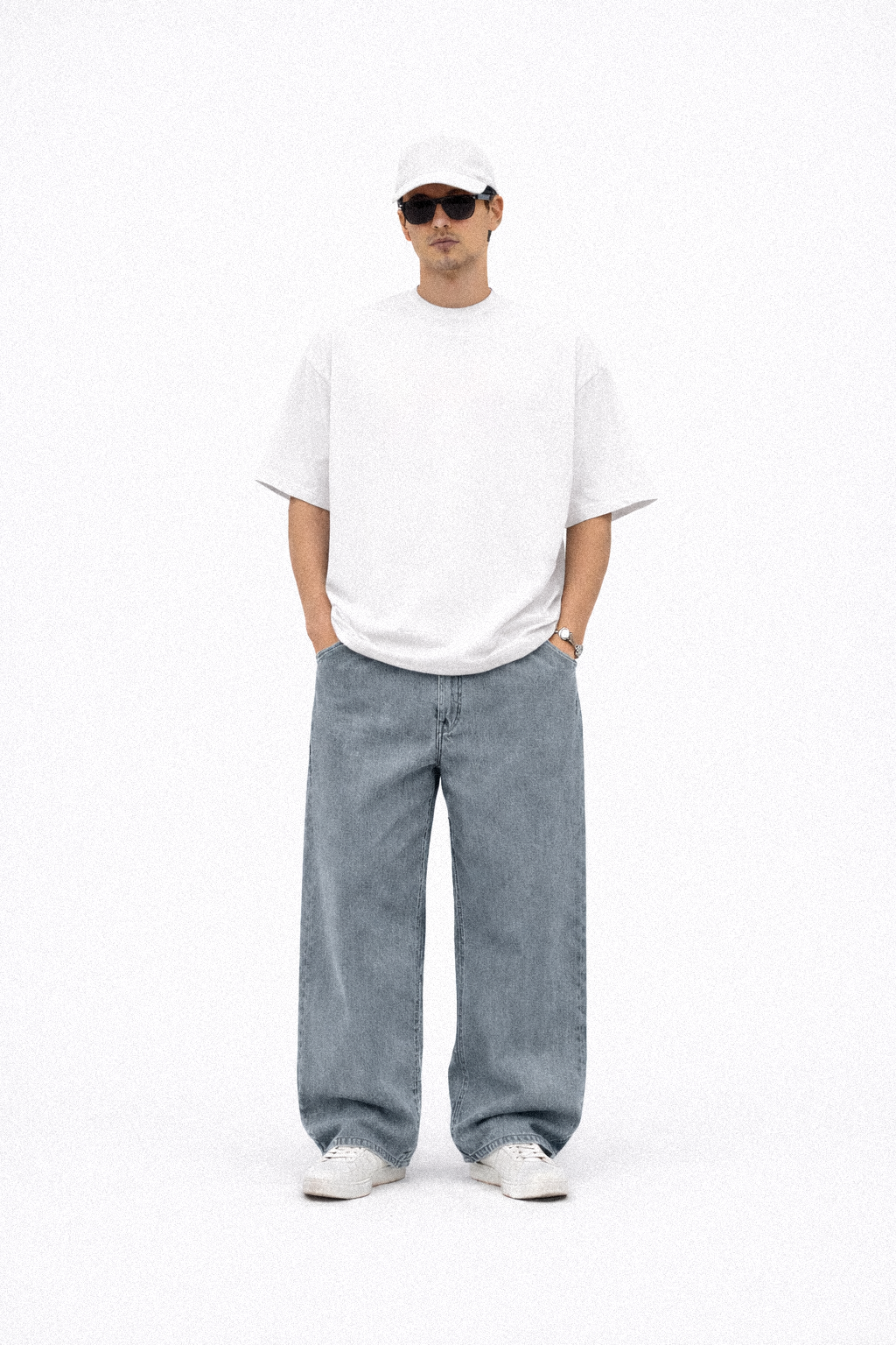 oversized box tee | blanc
