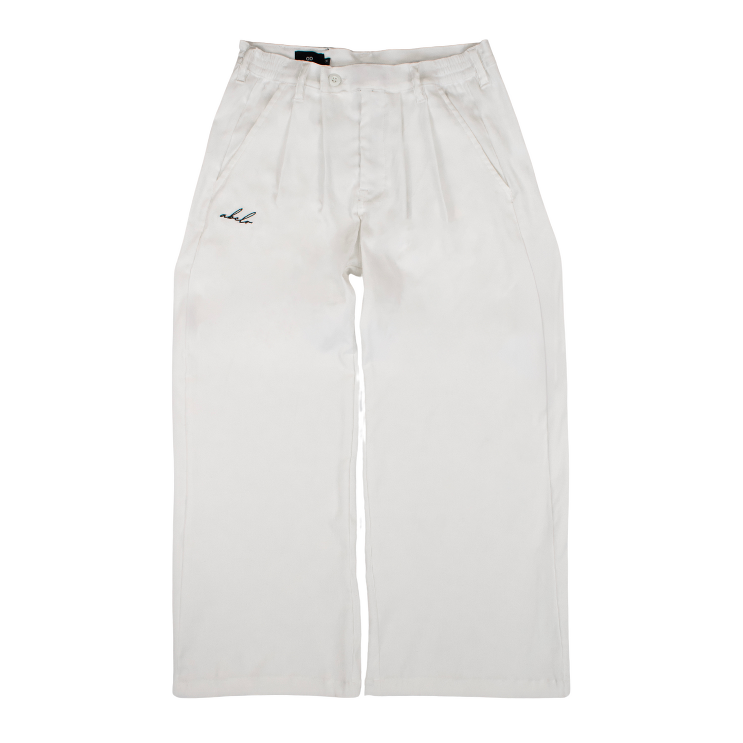 pleated trousers | wide & straight | woven | endless summer | blanc