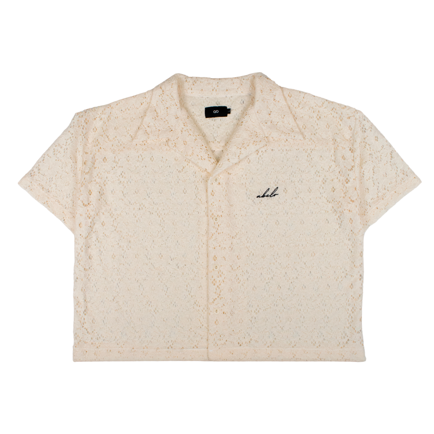 lace polo shirt | button-down | italian box fit | lace | endless summer | sunshine flora
