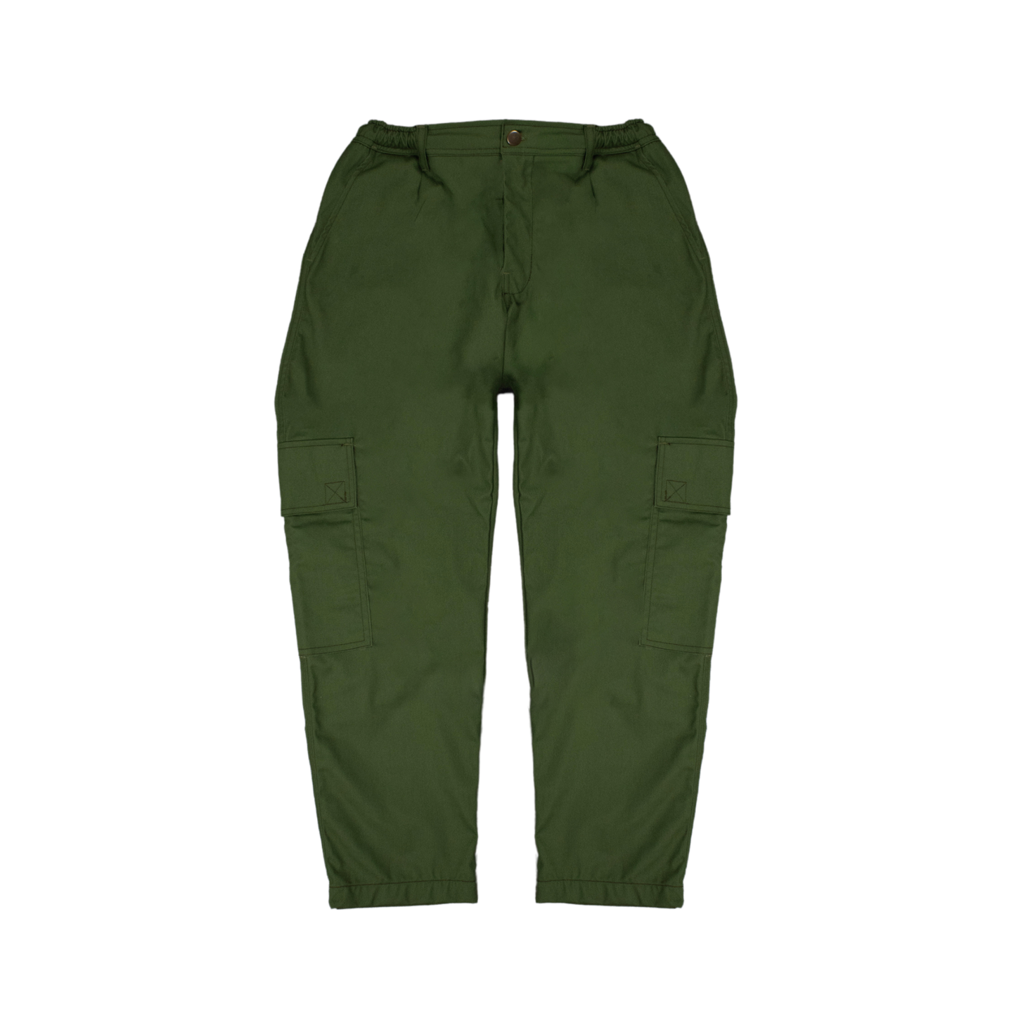 work trousers | utility hexa-pockets | hybrid belt-loop | loose-fit | classic twill | fern