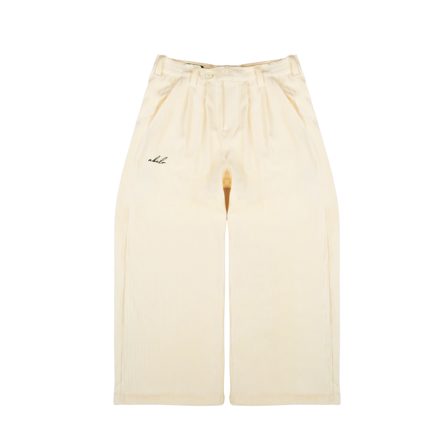wide & straight pleated trousers | sand