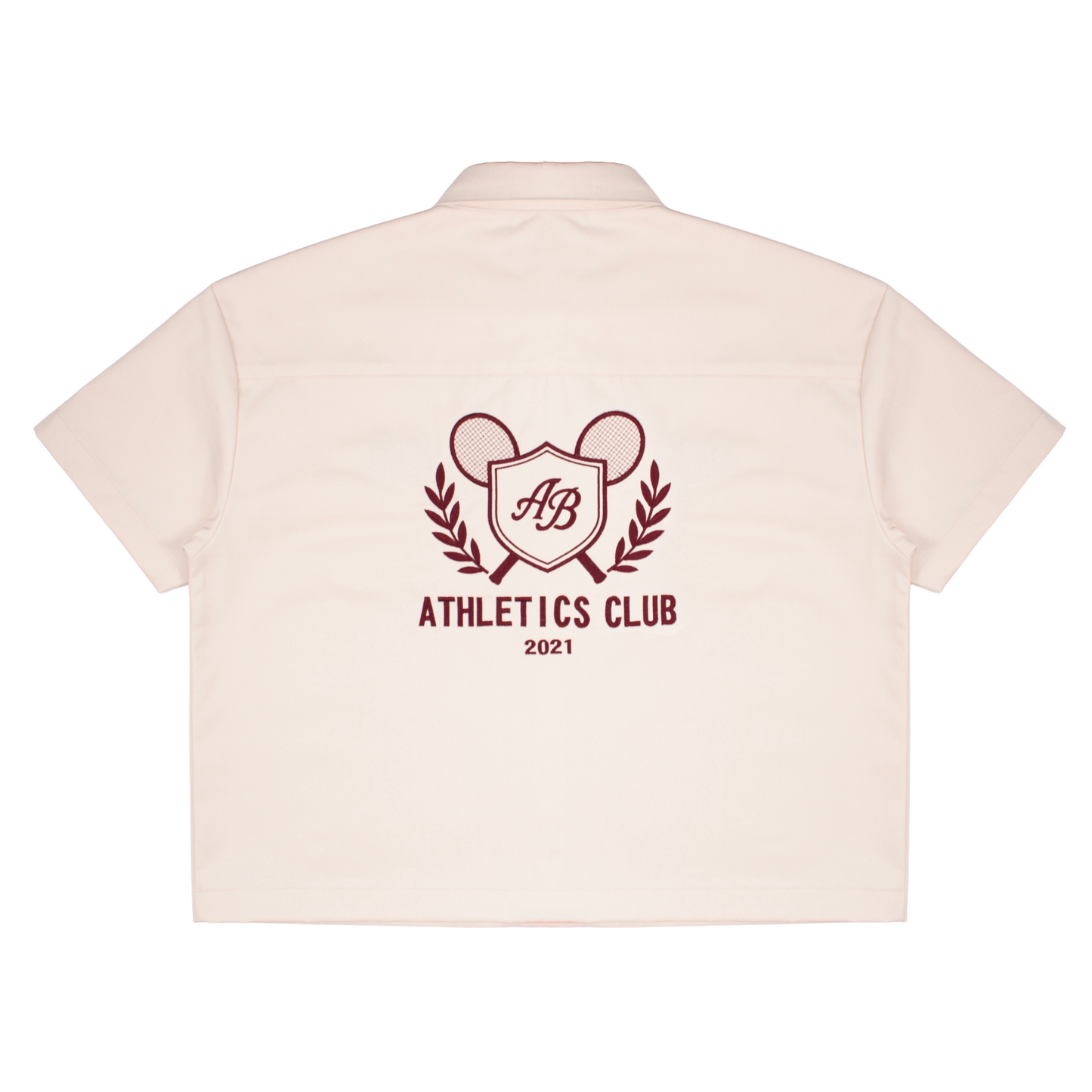 boxy polo shirt | athletics club in crème