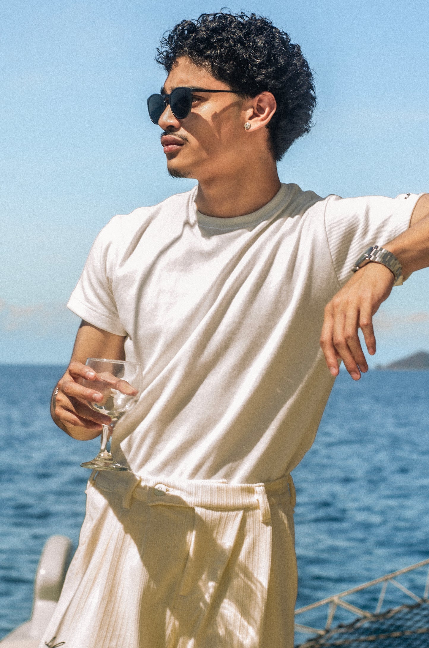 timeless tee | textured cotton | endless summer | vintage white