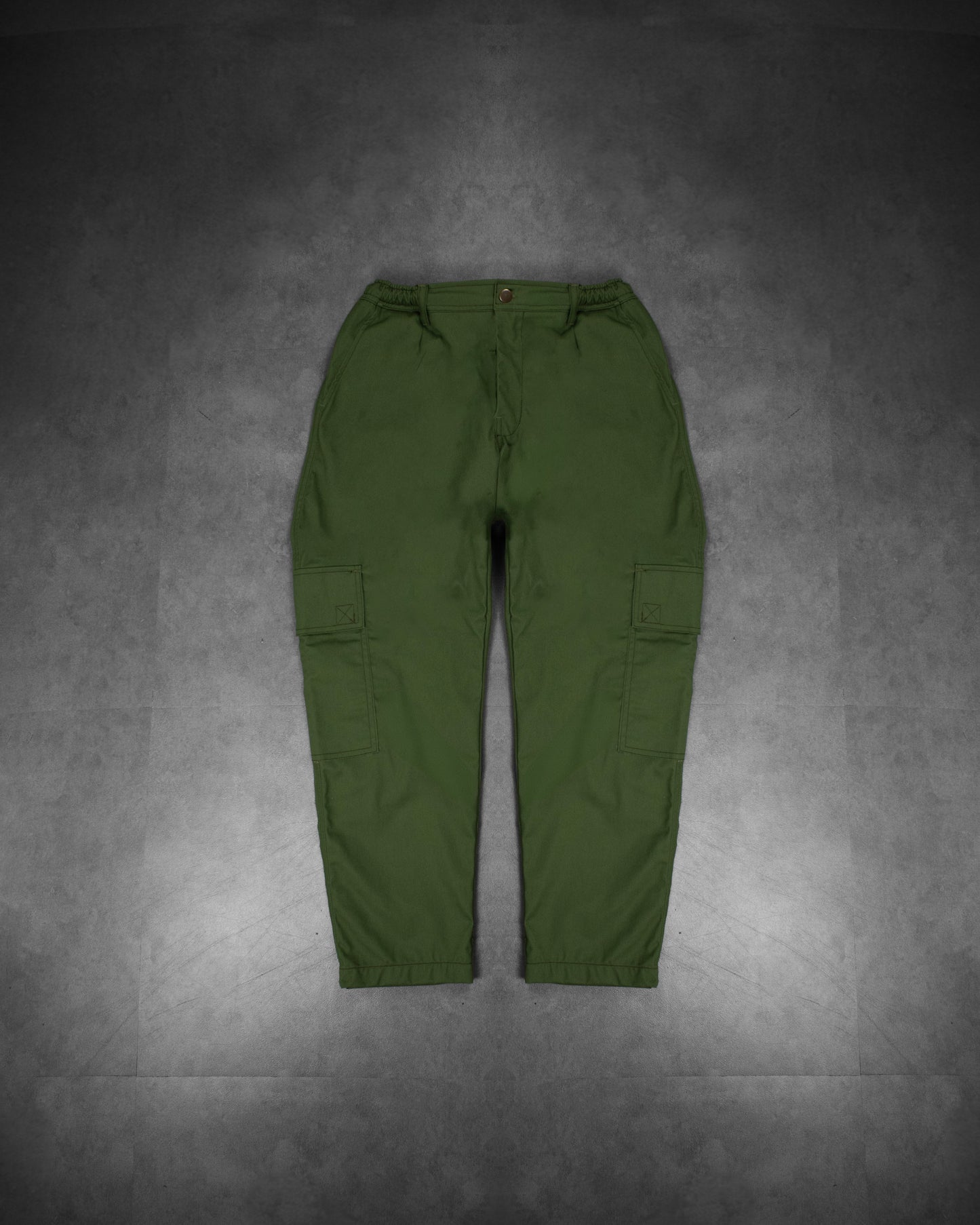work trousers | utility hexa-pockets | hybrid belt-loop | loose-fit | classic twill | fern