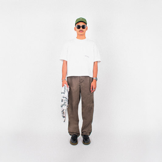 oversized boxy cropped tee | lifestyle shirt in vintage white