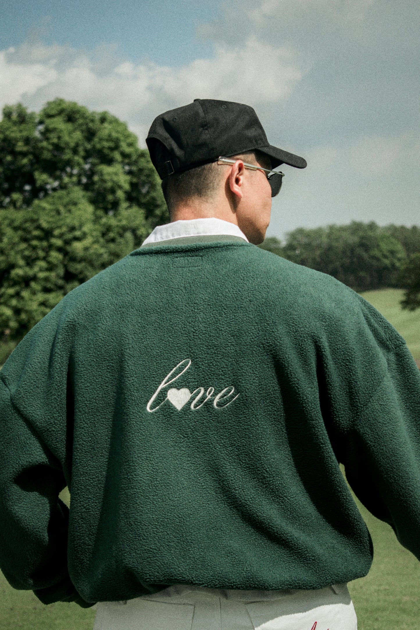 oversized sweater | boxy and partial cropped | love of vintage | forest