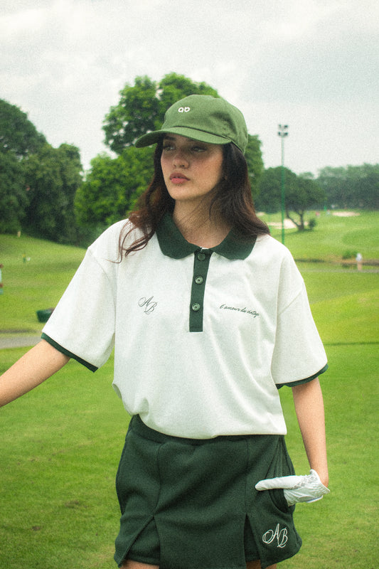 oversized boxy cropped collar tee | love of vintage in vintage white