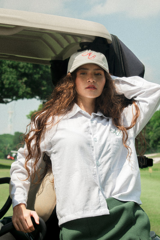 long sleeve cropped shirt | love of vintage in snow