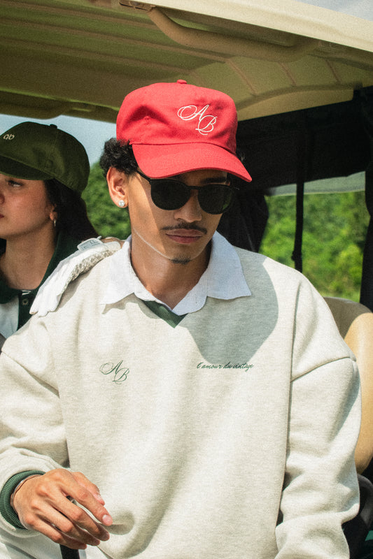 5 panel golf hat | love of vintage in rose