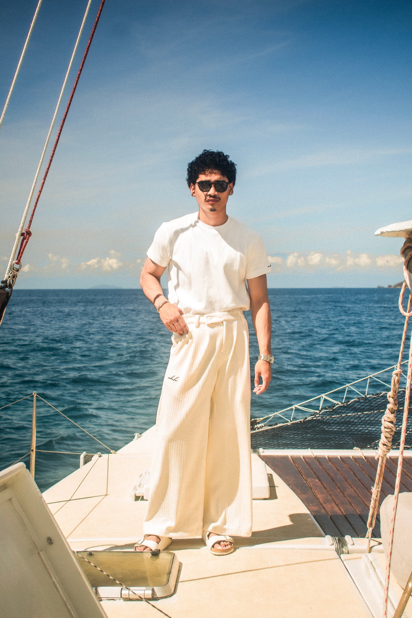 timeless tee | textured cotton | endless summer | vintage white