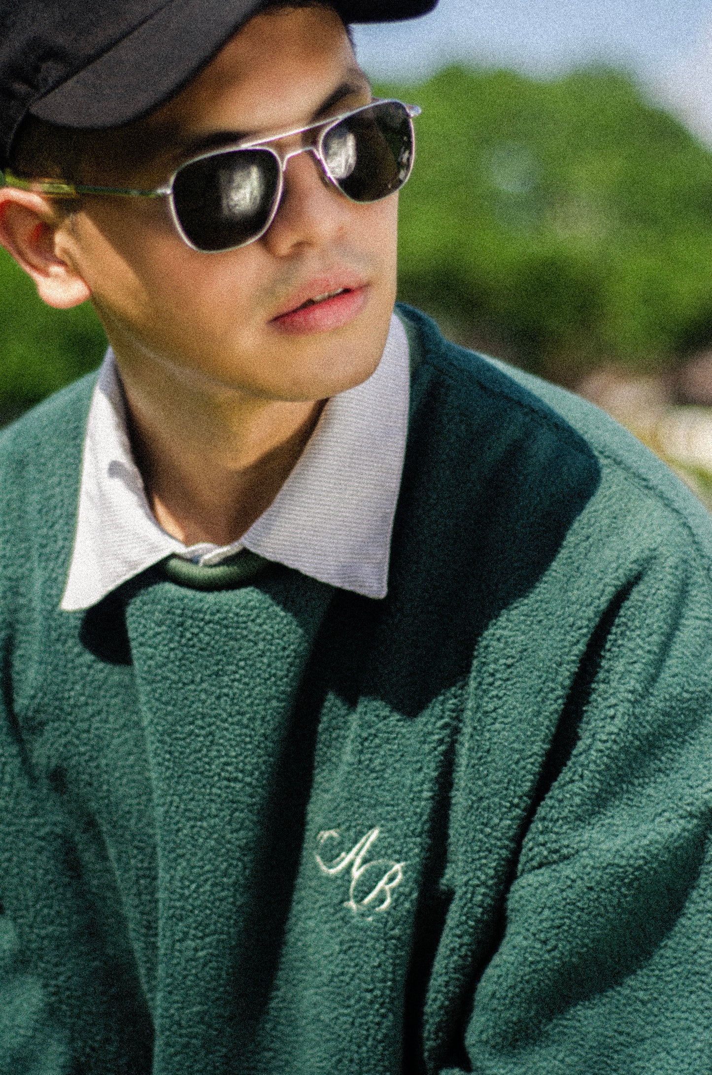 oversized sweater | boxy and partial cropped | love of vintage | forest