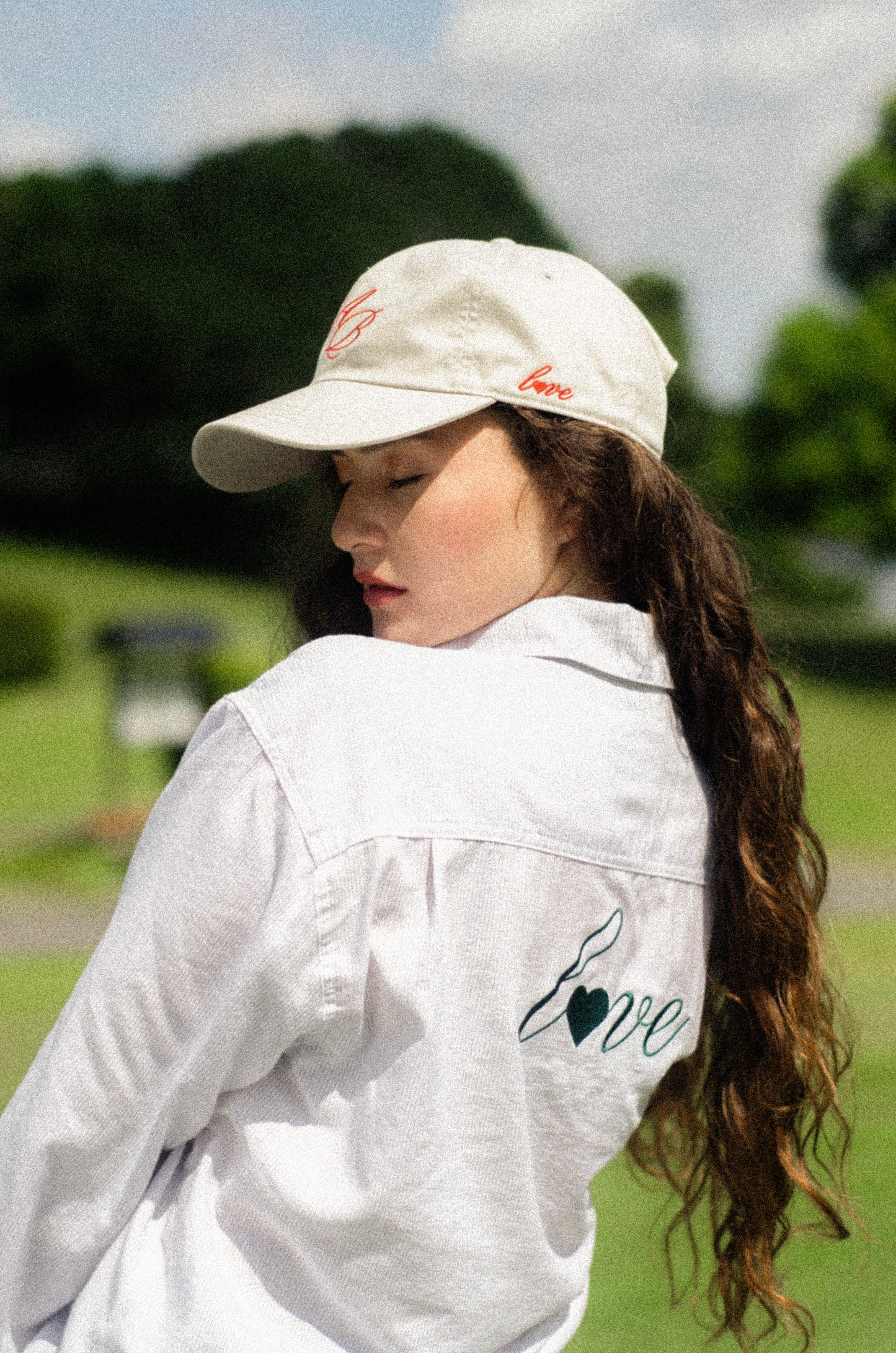 long sleeve shirt | curved | button-down | loose-fit | vintage striped | snow