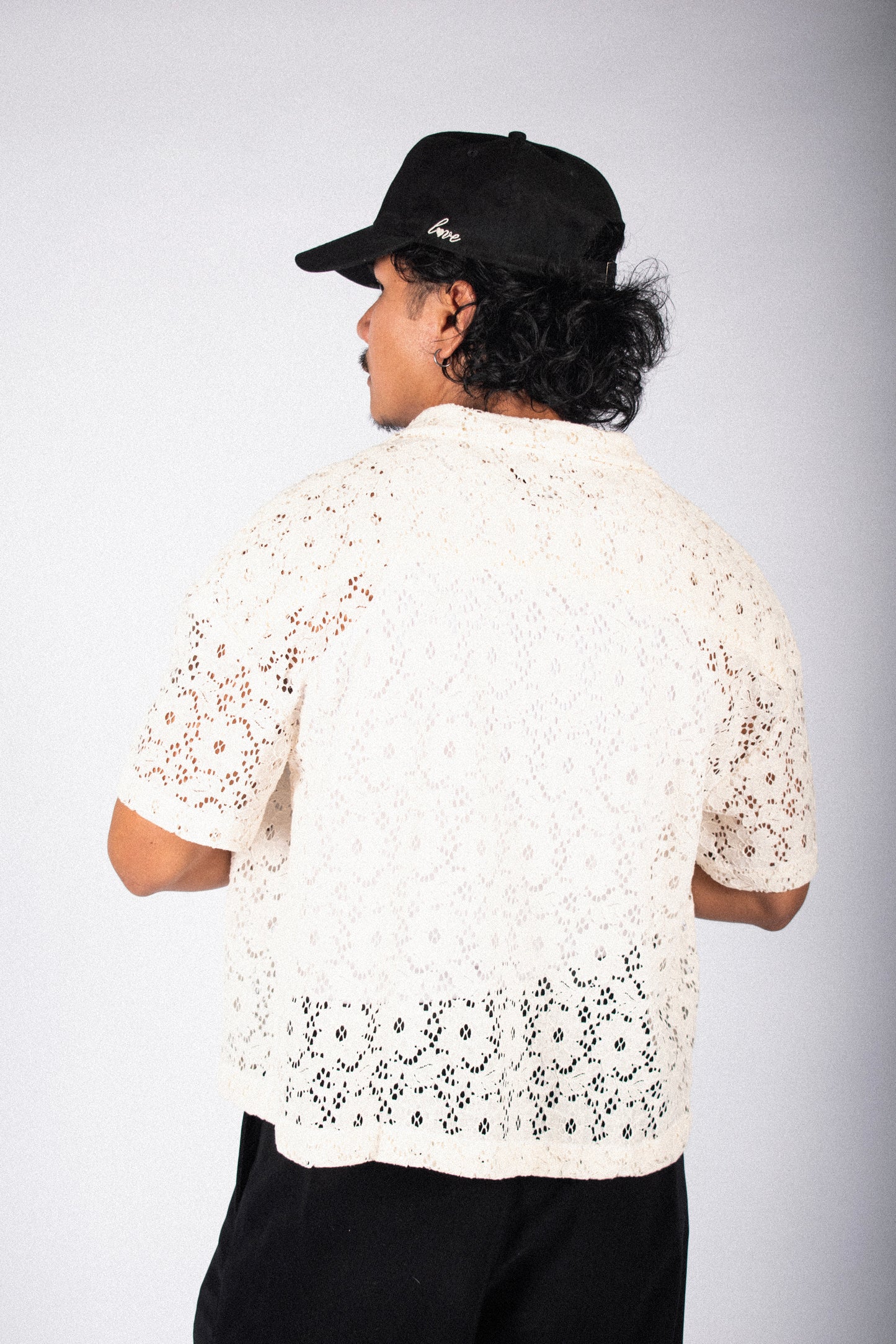 lace italian box polo shirt | sunshine flora