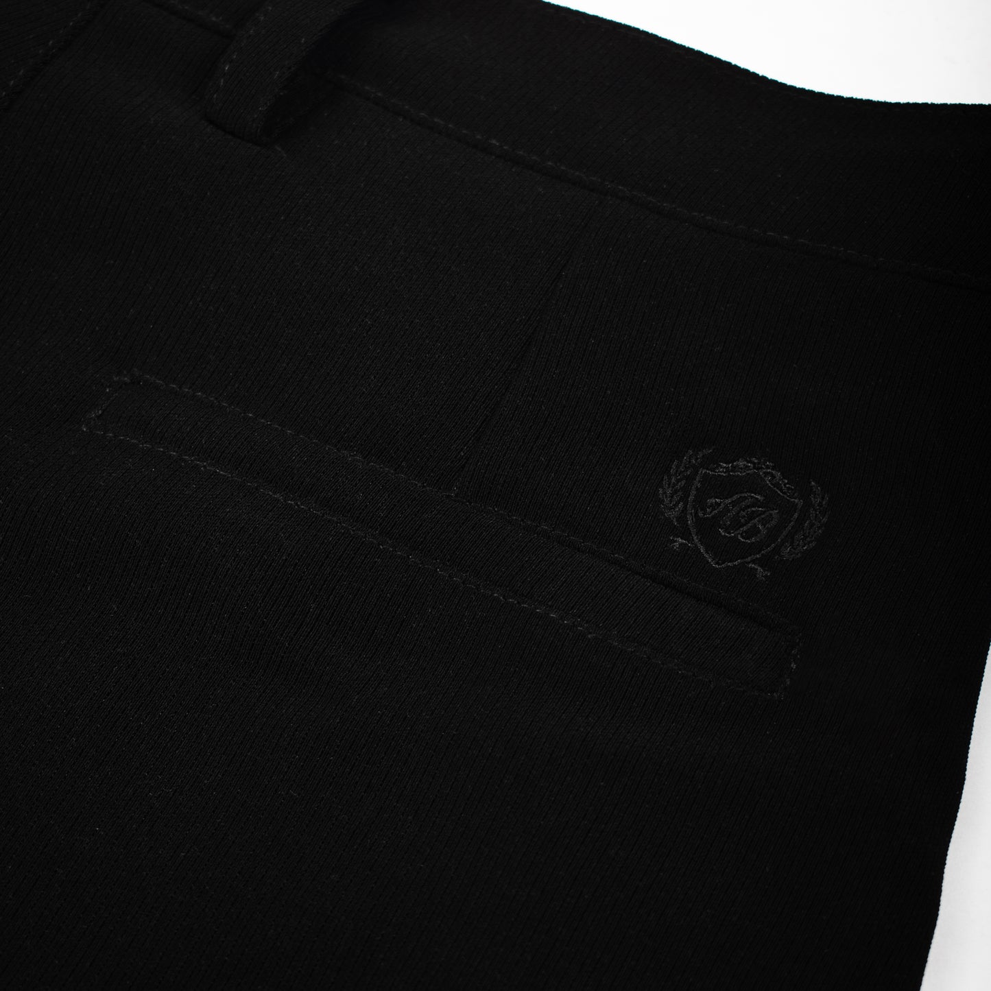 wide & pleated smart trousers | black