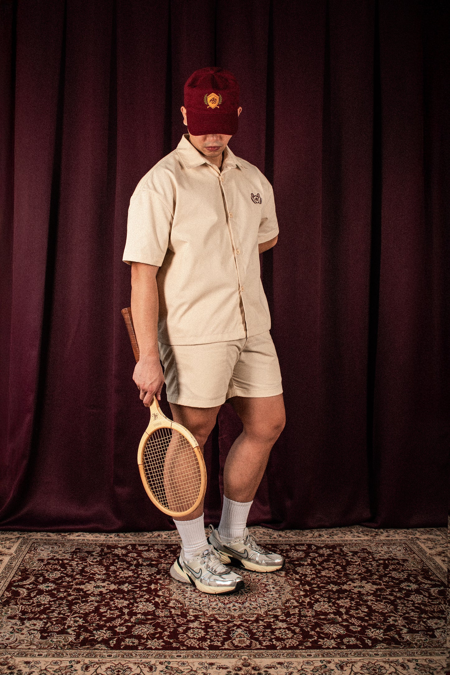 boxy polo shirt | athletics club in crème