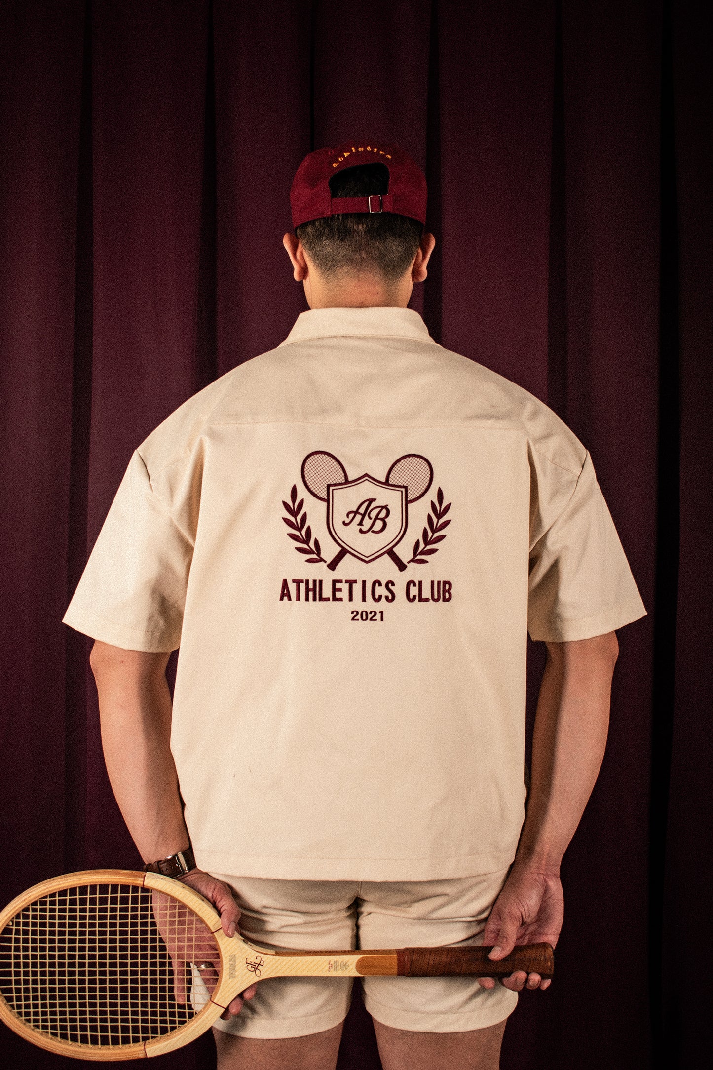 boxy polo shirt | athletics club in crème