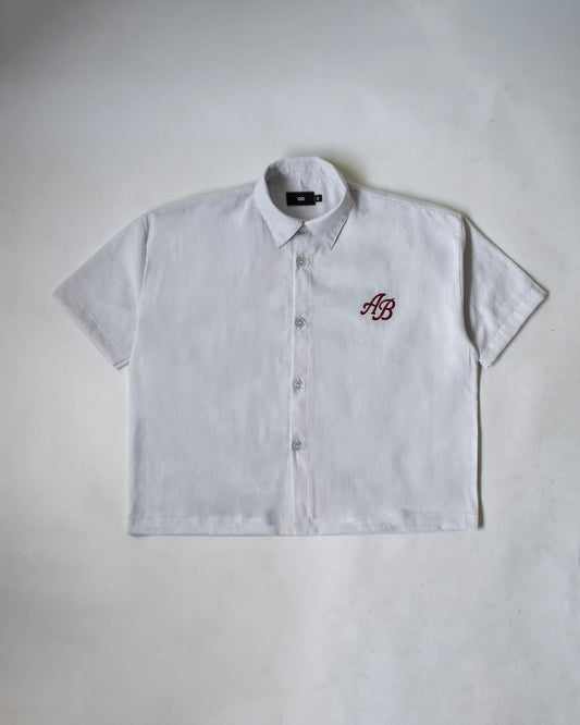 boxy polo shirt | athletics club in snow
