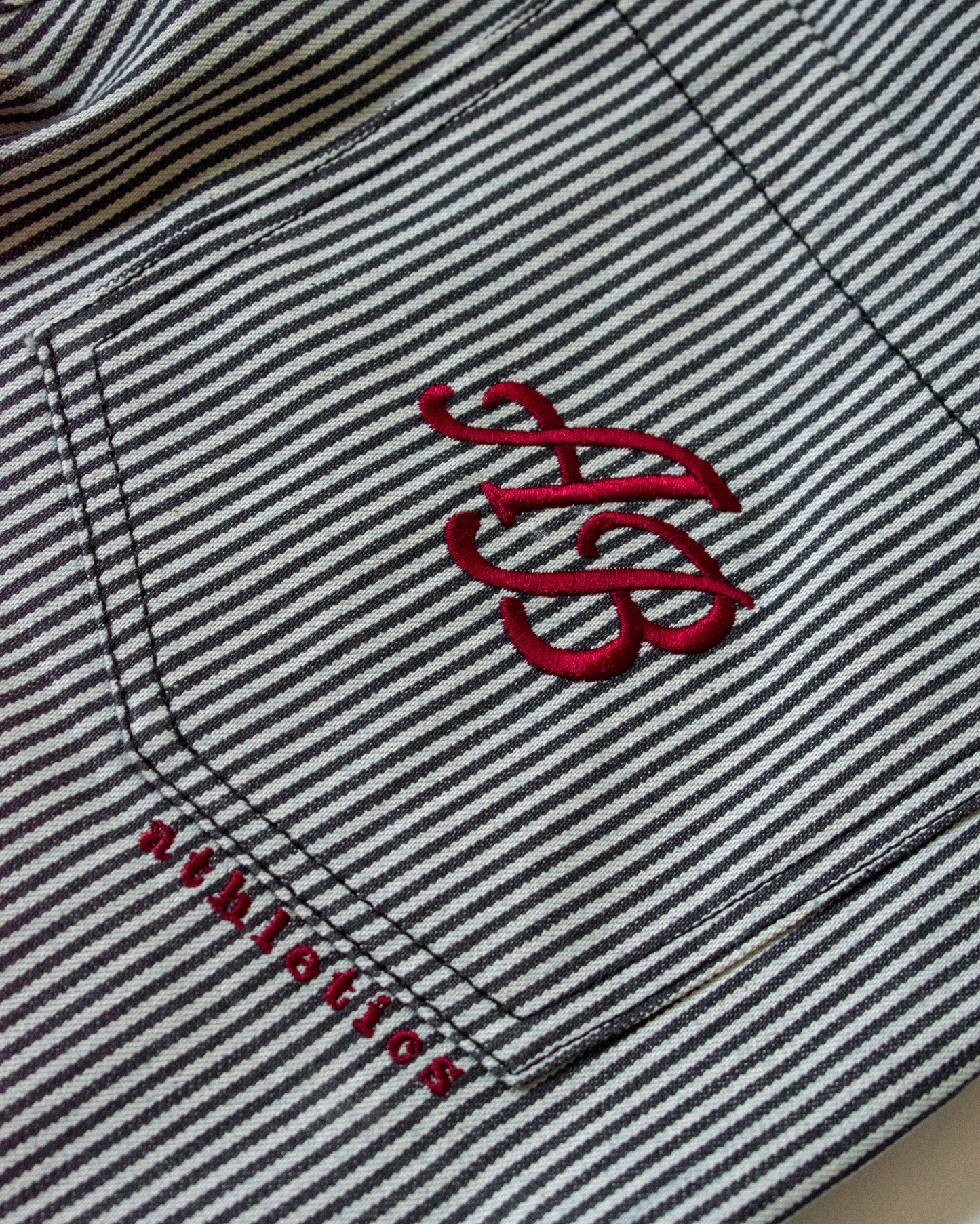 wide-leg trousers | ash stripes