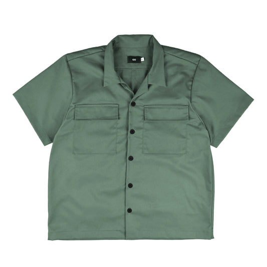 work polo shirt I | button-down | classic twill | vine