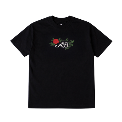 oversized box tee | spring in black