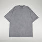 oversized tee | mock neck | aged fabric | cement