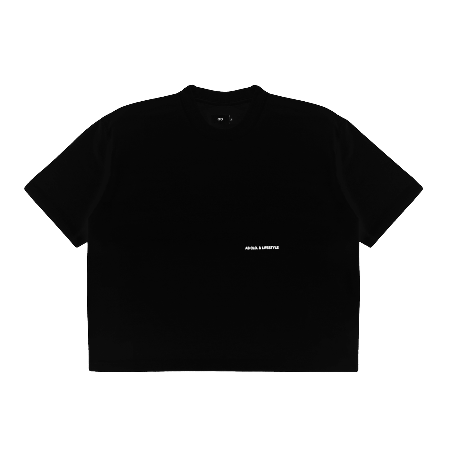 oversized tee | "cropped and box" fit | 260gsm | lifestyle shirt | black