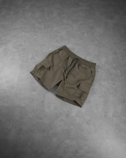 cargo shorts | tailored | olive