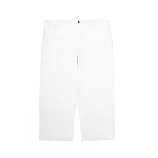 wide-leg trousers | hybrid belt-loop | extra wide & straight | denim twill | blanc