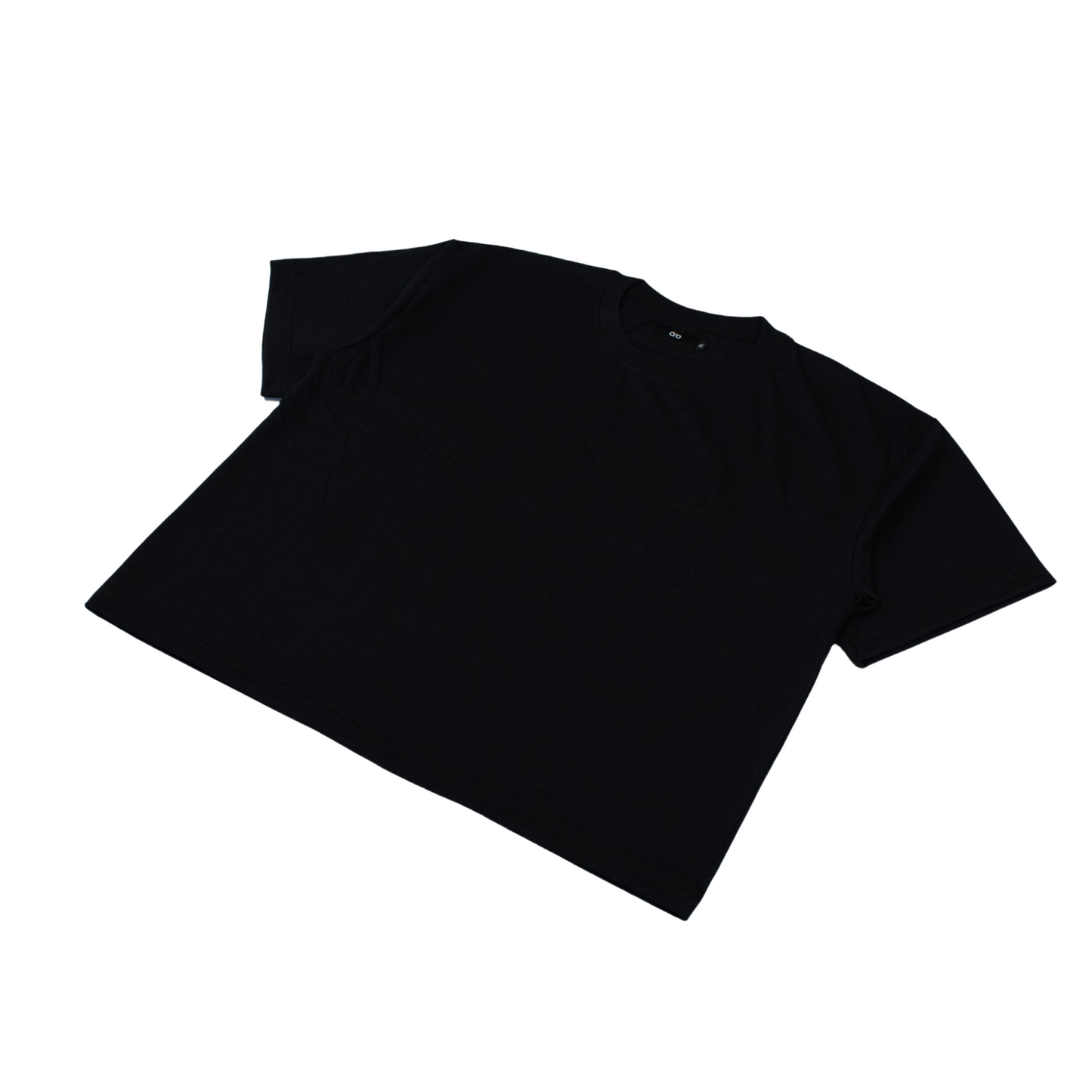 oversized tee | "cropped and box" fit | 260gsm | endless summer | black