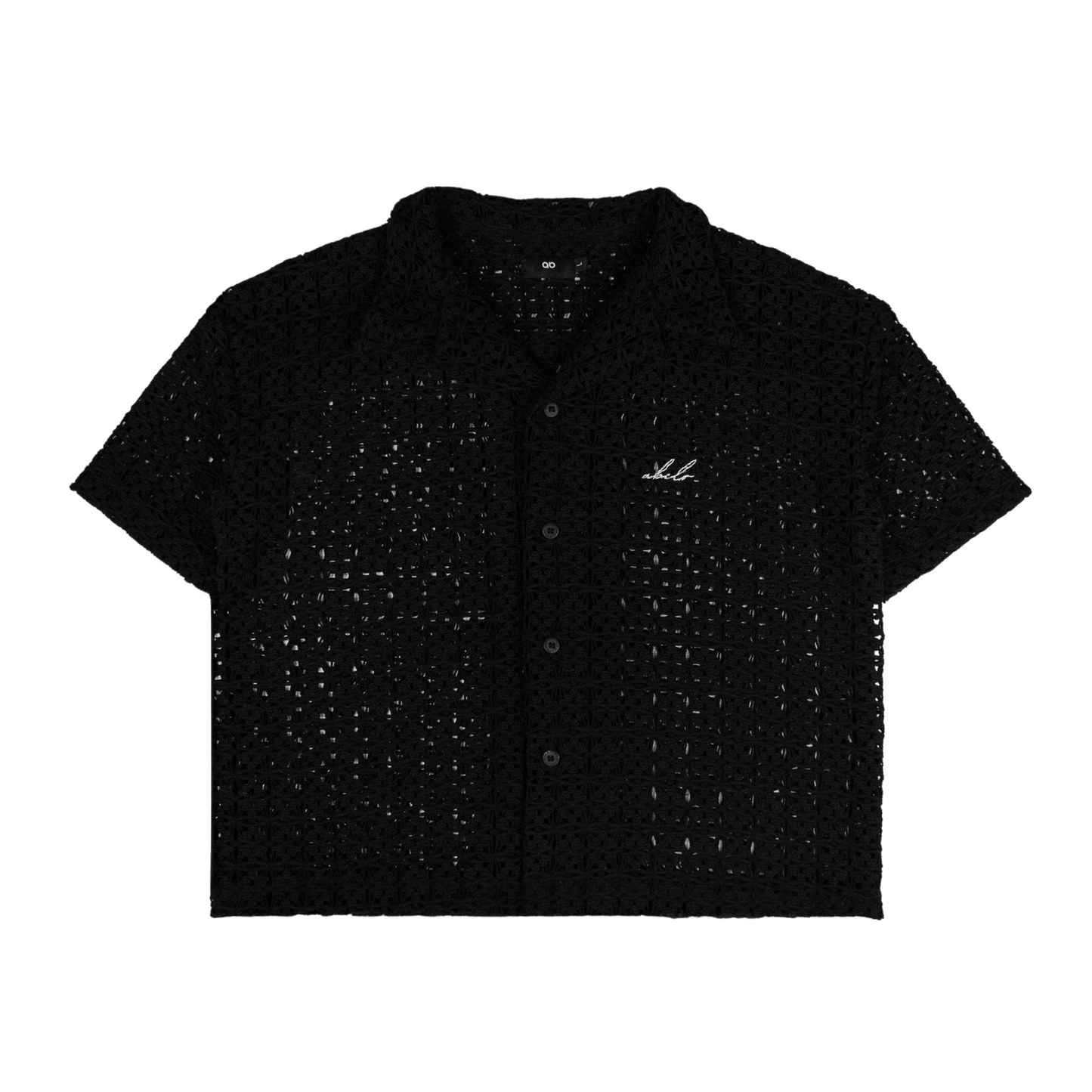italian knit box polo shirt | midnight