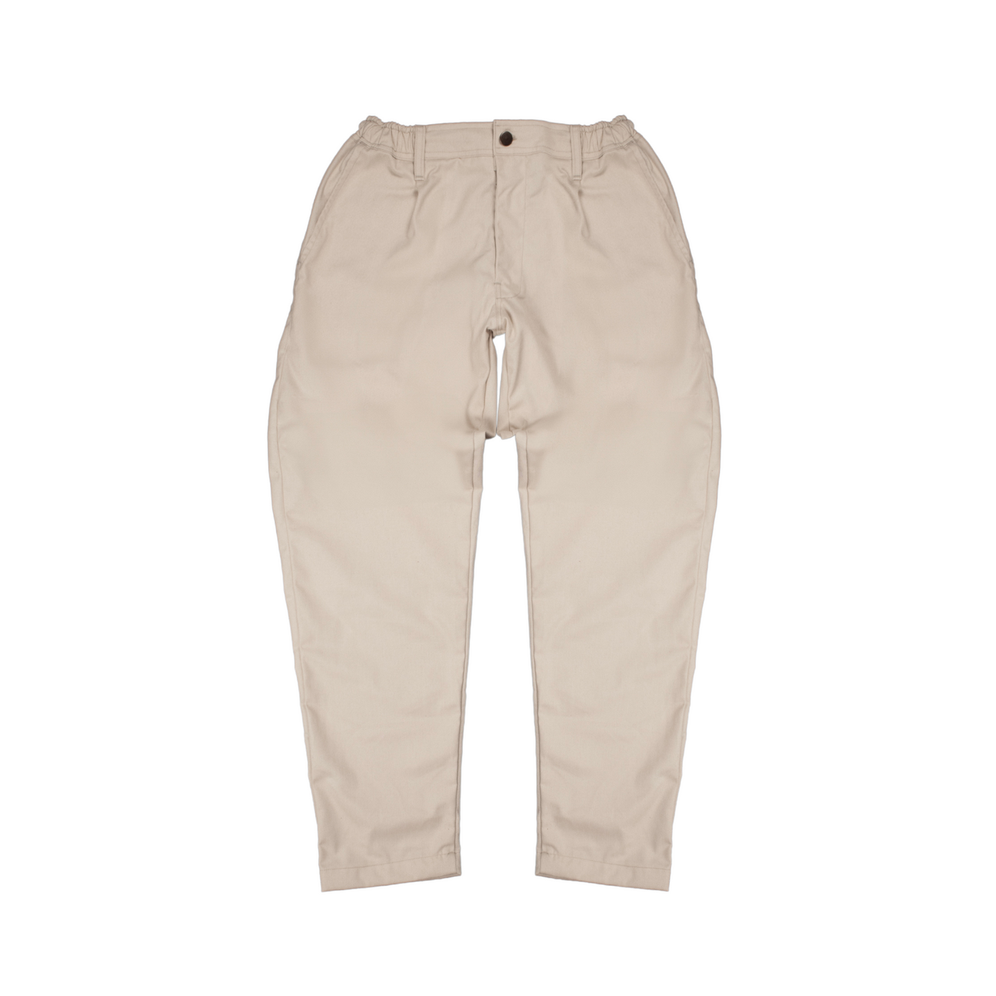 work trousers | hybrid belt-loop | loose-fit | classic twill | crème