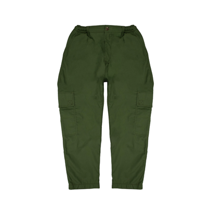 work trousers | utility hexa-pockets | hybrid belt-loop | loose-fit | classic twill | fern