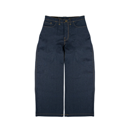 denim wide-leg trousers | ash navy