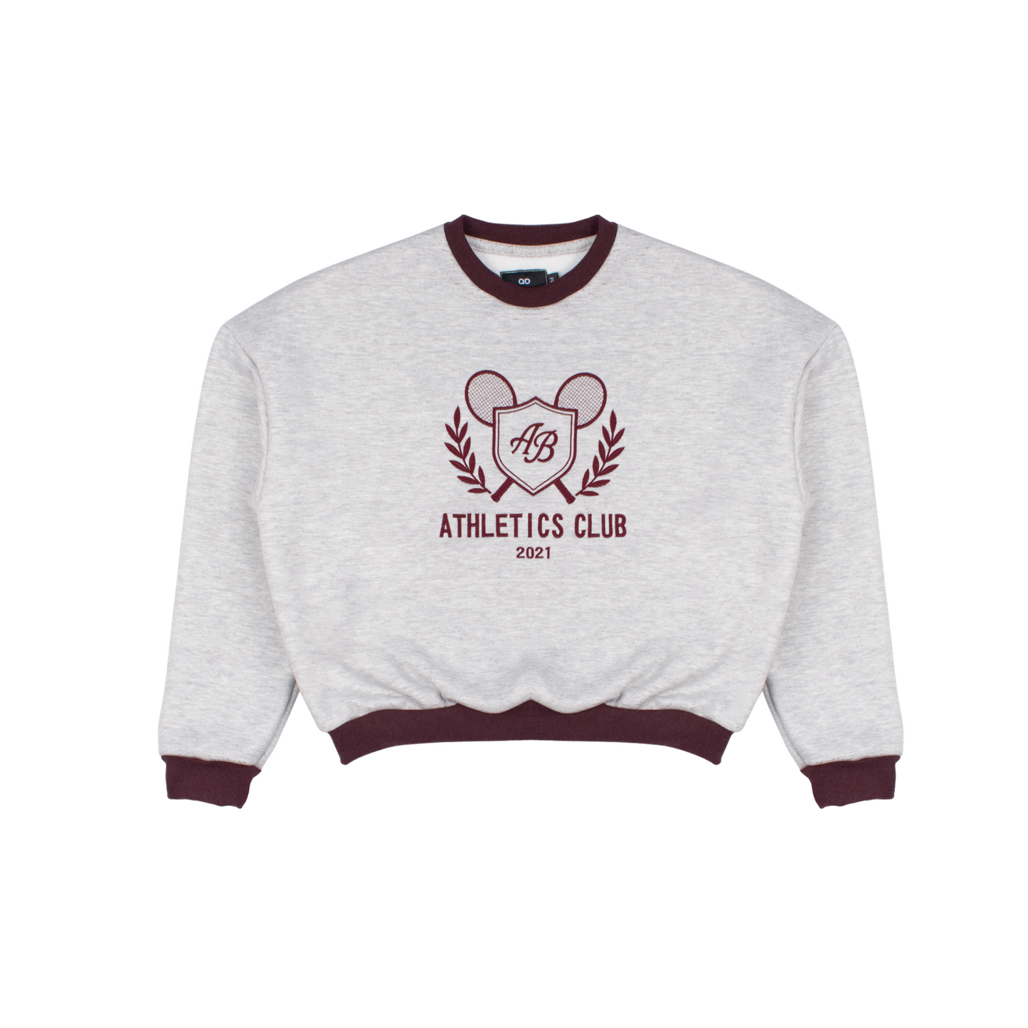 oversized box sweater | athletics club in ash & auburn