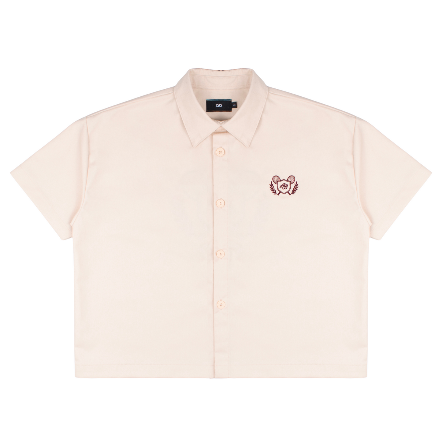boxy polo shirt | athletics club in crème