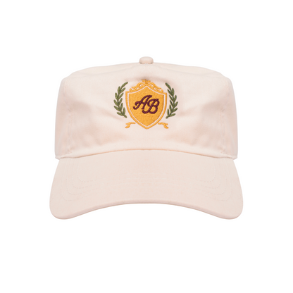 5 panel court classic hat | athletics club in crème