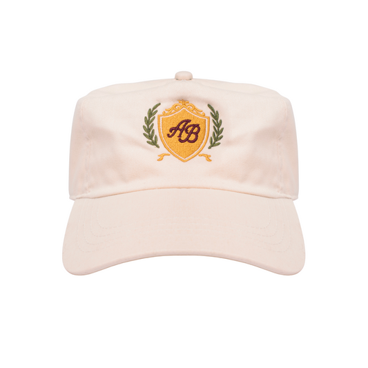5 panel court classic hat | athletics club in crème