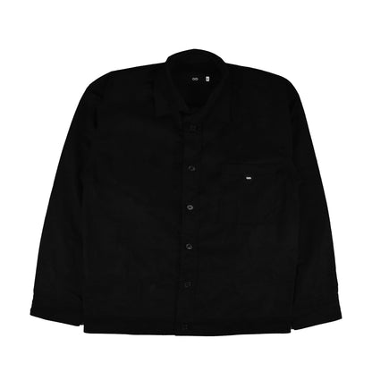 utility jacket | relaxed fit | button-down | classic twill | black