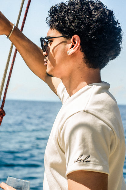 timeless tee | textured cotton | endless summer | vintage white