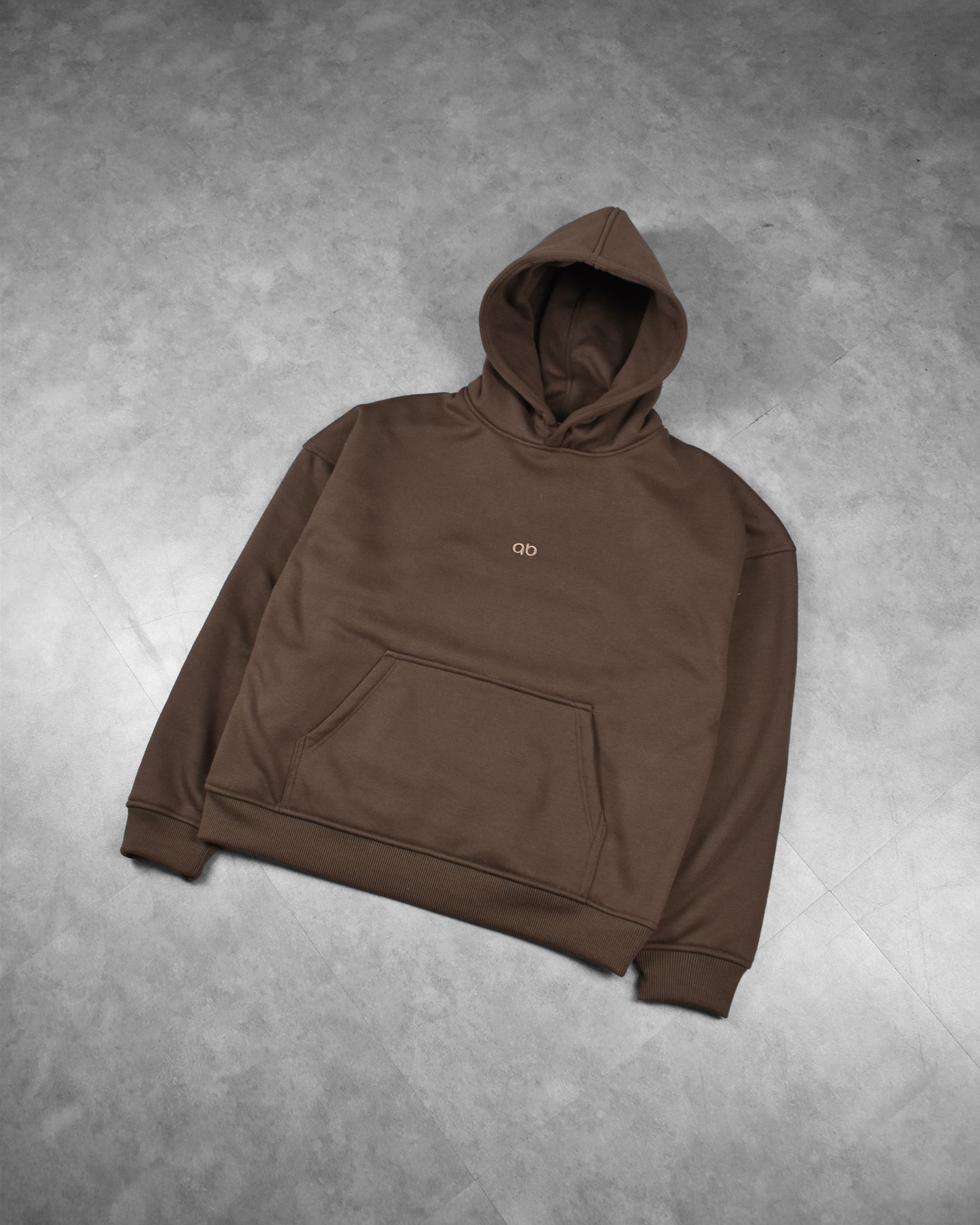 oversized hoodie | extra thick&heavy | "almost blank" | soil