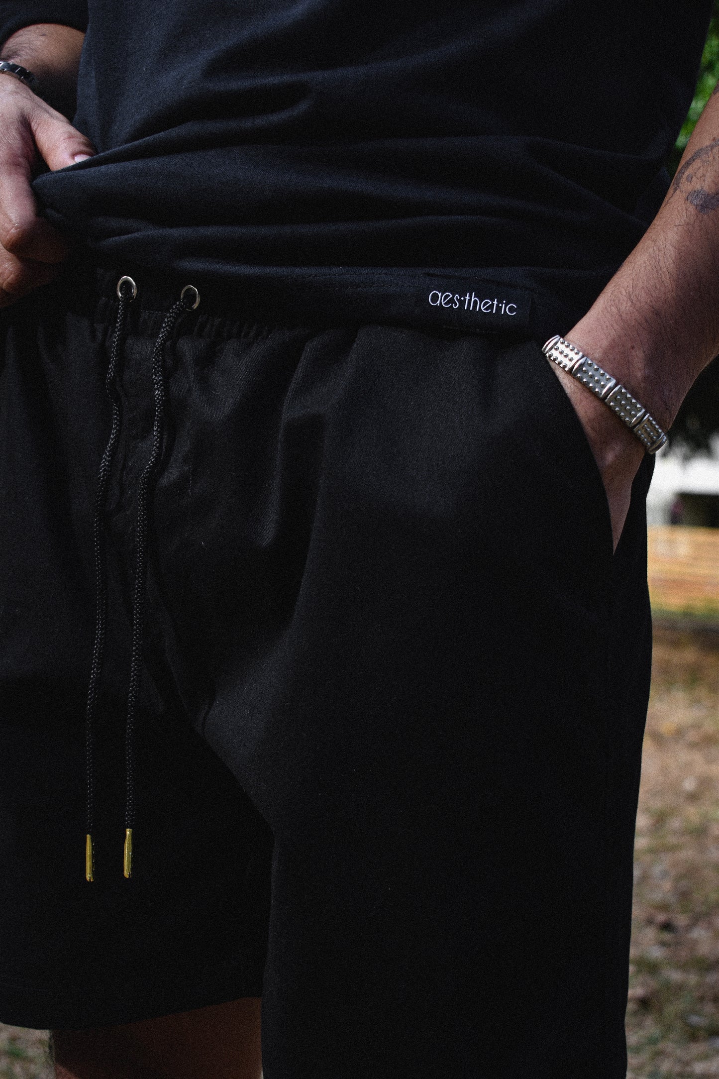 classic tailored shorts | blank | tailored | black