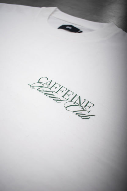 oversized tee | "cropped and box" fit | 260gsm | official caffeine reliant club shirt