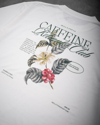 oversized tee | "cropped and box" fit | 260gsm | official caffeine reliant club shirt