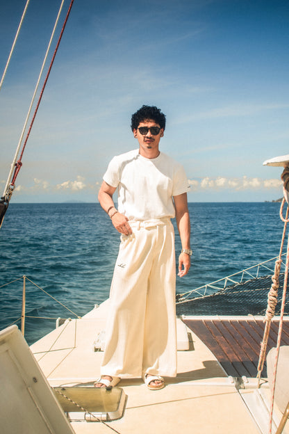 timeless tee | textured cotton | endless summer | vintage white