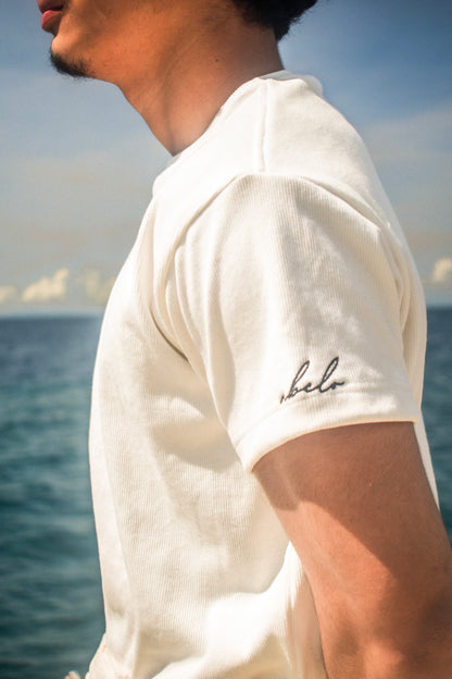 timeless tee | textured cotton | endless summer | vintage white