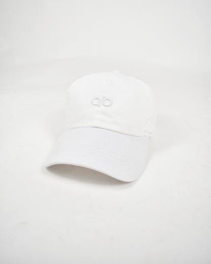 headgear | golf hat | embossed minimalist | white mono
