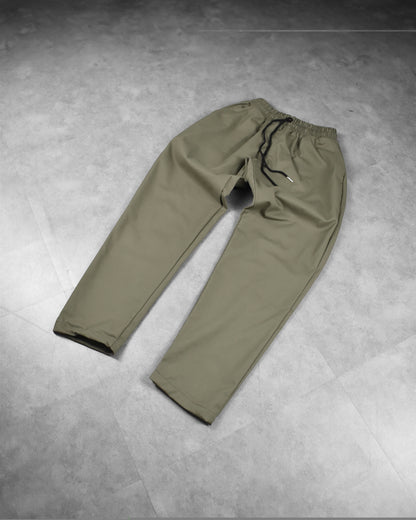 cropped pants | loose-fit | mossy taupe