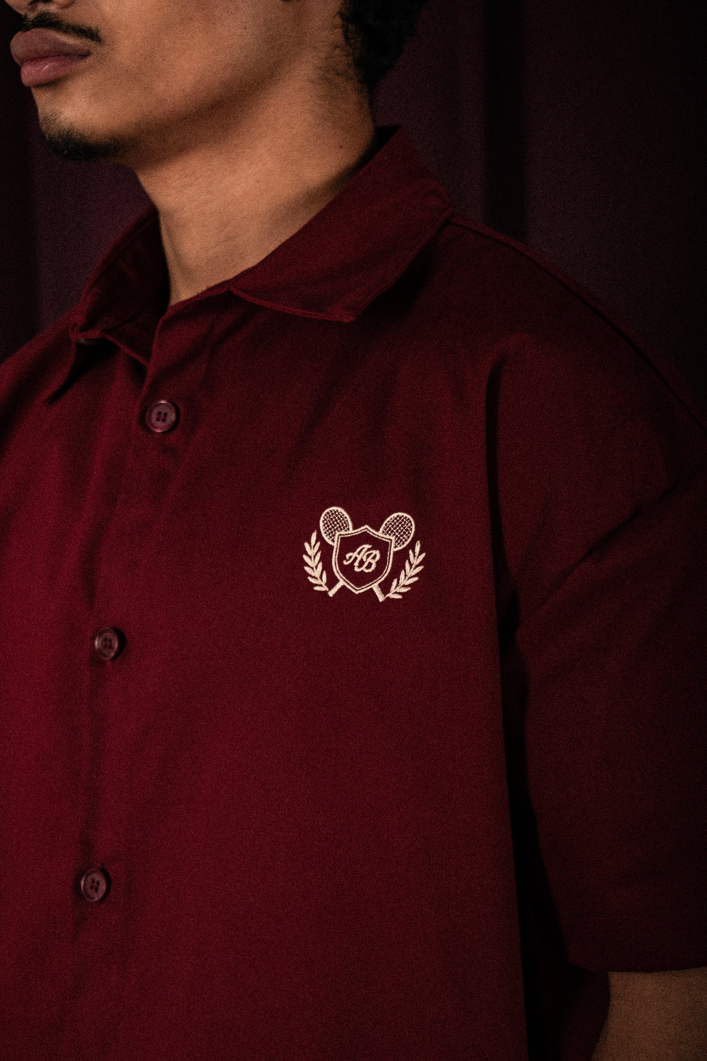 boxy polo shirt | athletics club in rosewood