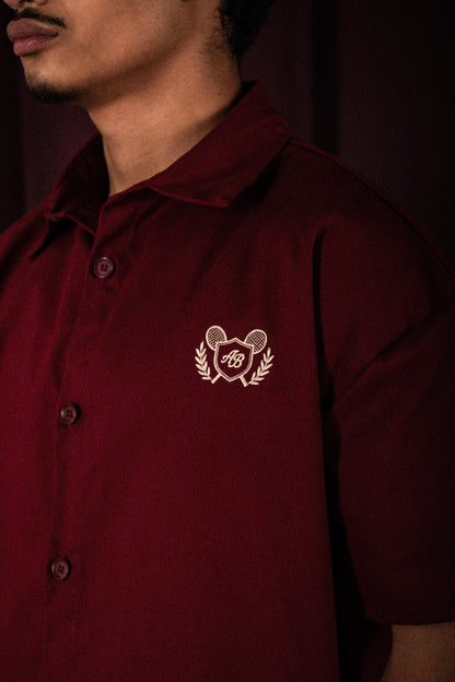 boxy polo shirt | athletics club in rosewood