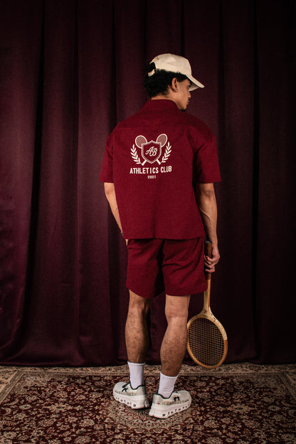 boxy polo shirt | athletics club in rosewood